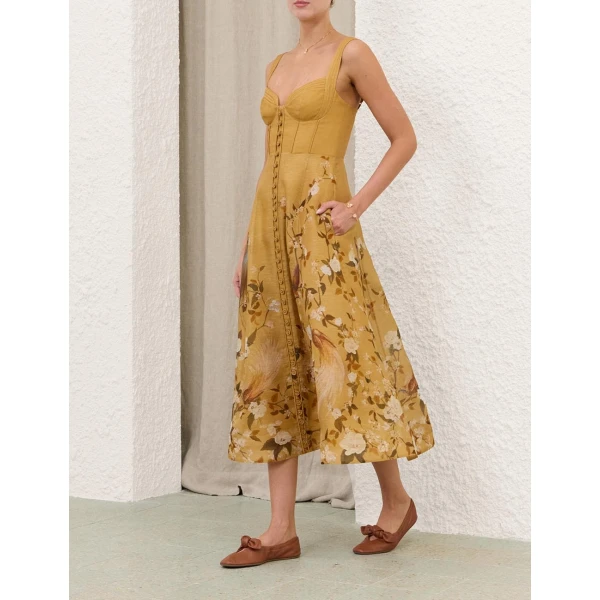 Zimmermann Momentum Corded Midi Dress, view 2