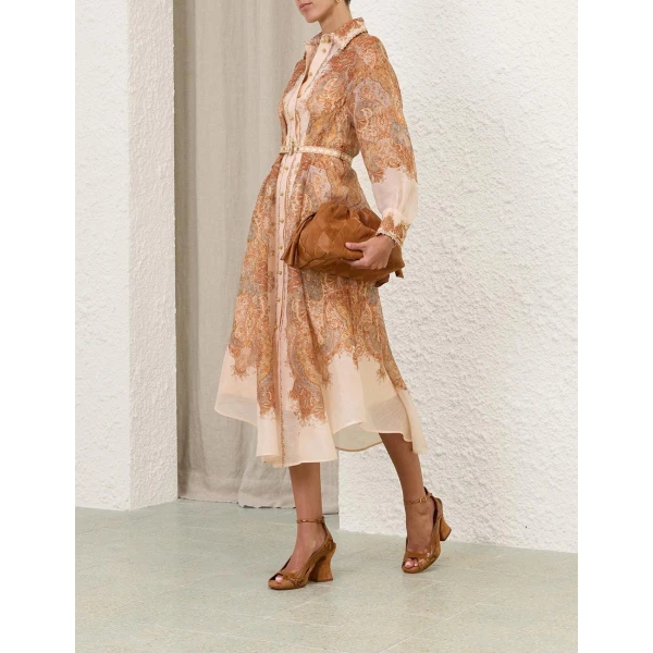 Zimmermann Momentum Midi Shirt Dress, view 3