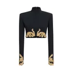 Zuhair Murad Cady Cropped Top - Tops - Lebanese Haute Couture and Evening Gowns at Coveti