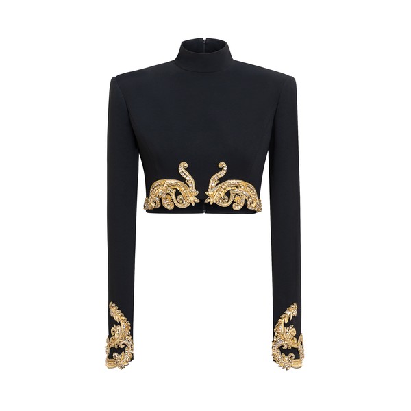 Zuhair Murad Cady Cropped Top - Tops - Lebanese Haute Couture and Evening Gowns at Coveti