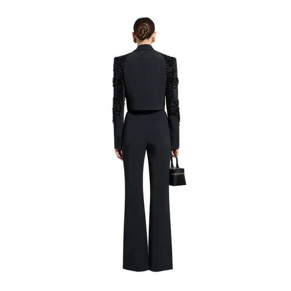 Zuhair Murad Cady Flared Trousers - Pants - Lebanese Haute Couture and Evening Gowns at Coveti