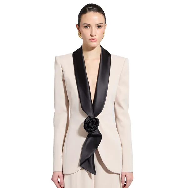 Zuhair Murad Cady Flower Jacket - Jackets - Lebanese Haute Couture and Evening Gowns at Coveti