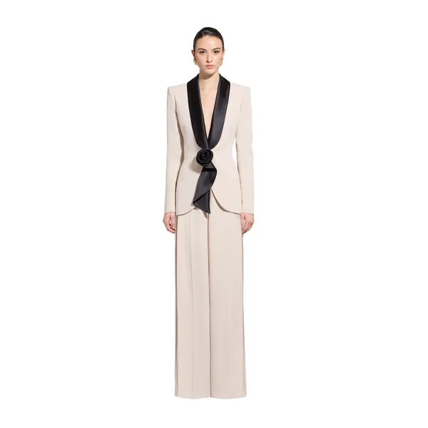Zuhair Murad Cady Wide Trousers - Pants - Lebanese Haute Couture and Evening Gowns at Coveti