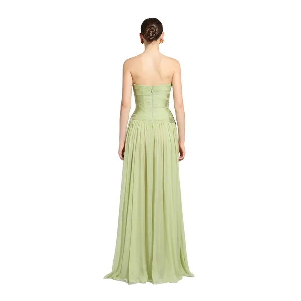 Zuhair Murad Chiffon Strapless Dress - Dresses - Lebanese Haute Couture and Evening Gowns at Coveti