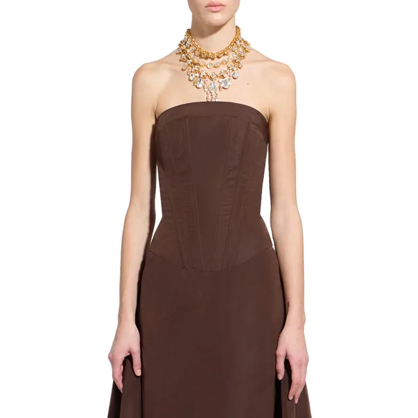 Zuhair Murad Corseted Long Dress - Dresses - Lebanese Haute Couture and Evening Gowns at Coveti