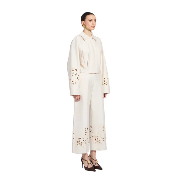 Zuhair Murad Flower Embroidered Jacket - Jackets - Lebanese Haute Couture and Evening Gowns at Coveti