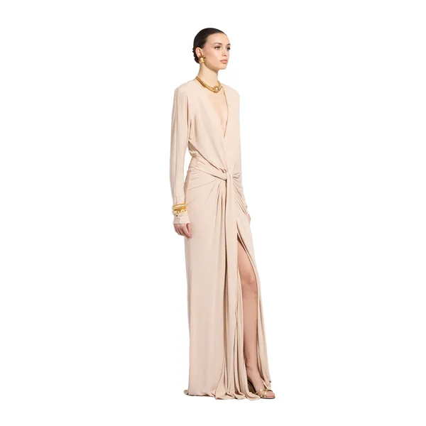 Zuhair Murad Jersey Long Dress - Dresses - Lebanese Haute Couture and Evening Gowns at Coveti