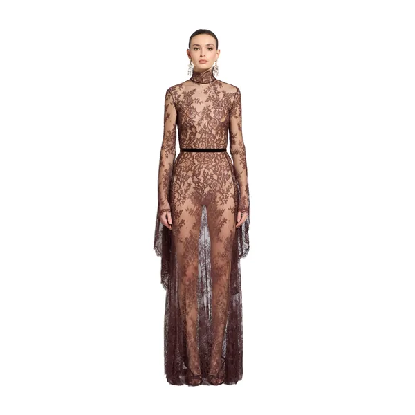 Zuhair Murad Lace Long Dress - Dresses - Lebanese Haute Couture and Evening Gowns at Coveti