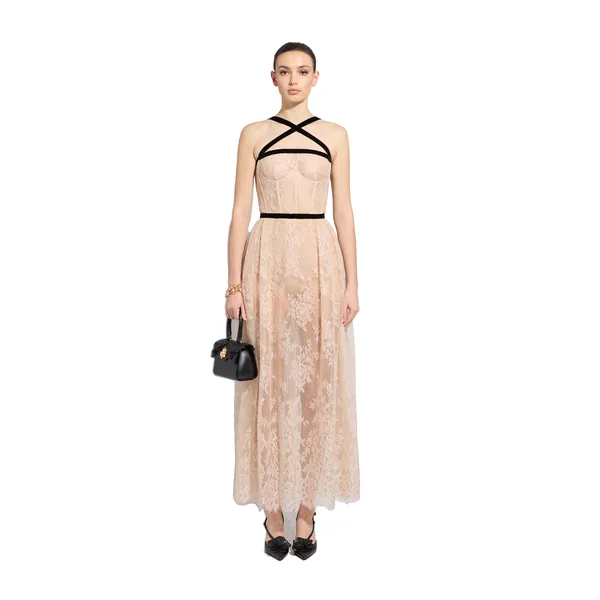 Zuhair Murad Lace Midi Dress - Dresses - Lebanese Haute Couture and Evening Gowns at Coveti