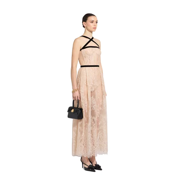Zuhair Murad Lace Midi Dress - Dresses - Lebanese Haute Couture and Evening Gowns at Coveti