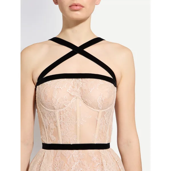 Zuhair Murad Lace Midi Dress - Dresses - Lebanese Haute Couture and Evening Gowns at Coveti
