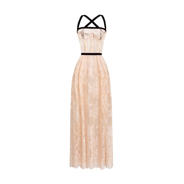 Zuhair Murad Lace Midi Dress - Dresses - Lebanese Haute Couture and Evening Gowns at Coveti