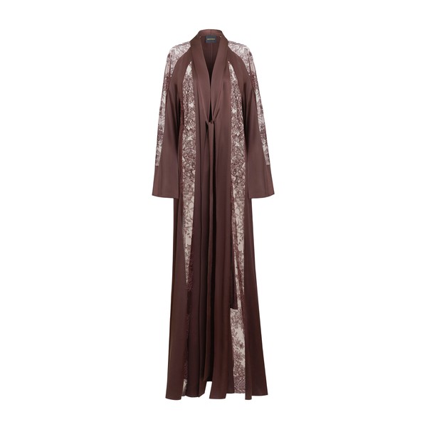 Zuhair Murad Lace & Satin Coat - Coats - Lebanese Haute Couture and Evening Gowns at Coveti