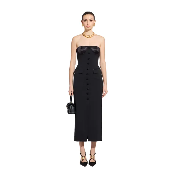 Zuhair Murad Light Wool Midi Dress - Dresses - Lebanese Haute Couture and Evening Gowns at Coveti