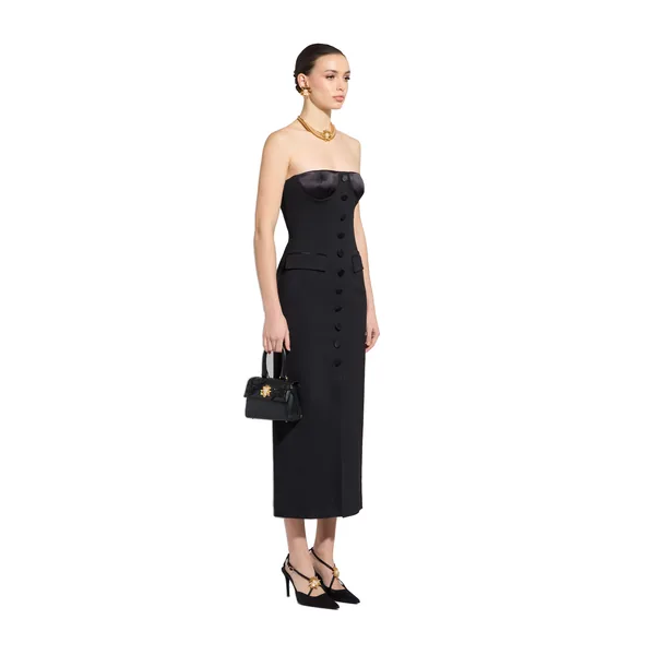 Zuhair Murad Light Wool Midi Dress - Dresses - Lebanese Haute Couture and Evening Gowns at Coveti