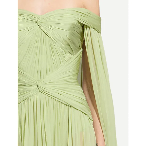 Zuhair Murad Off-Shoulder Draped Dress - Dresses - Lebanese Haute Couture and Evening Gowns at Coveti