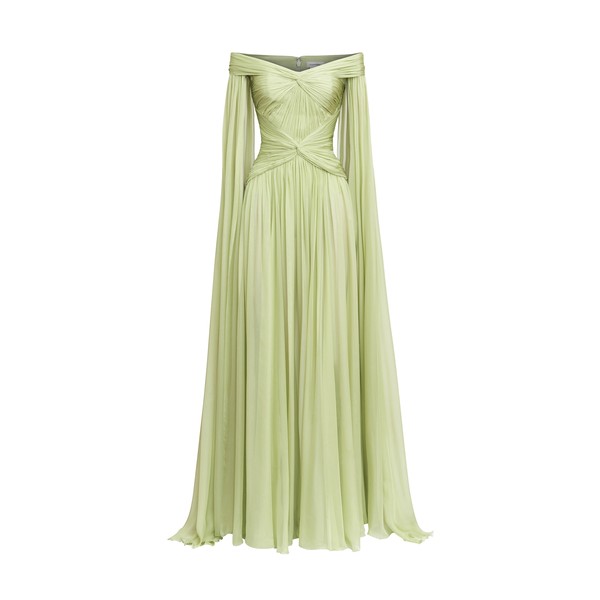 Zuhair Murad Off-Shoulder Draped Dress - Dresses - Lebanese Haute Couture and Evening Gowns at Coveti