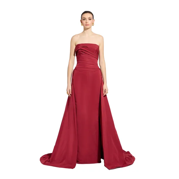 Zuhair Murad Strapless Draped Dress - Dresses - Lebanese Haute Couture and Evening Gowns at Coveti
