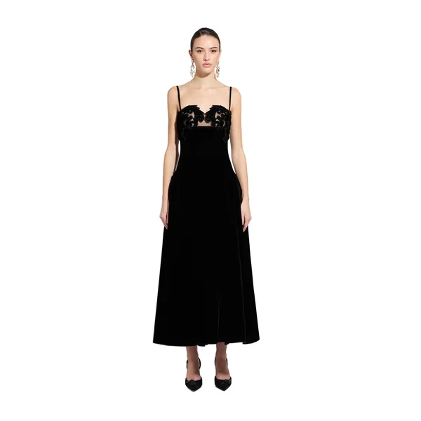 Zuhair Murad Velvet Midi Dress - Dresses - Lebanese Haute Couture and Evening Gowns at Coveti