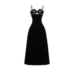 Zuhair Murad Velvet Midi Dress - Dresses - Lebanese Haute Couture and Evening Gowns at Coveti