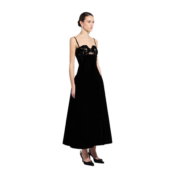 Zuhair Murad Velvet Midi Dress - Dresses - Lebanese Haute Couture and Evening Gowns at Coveti