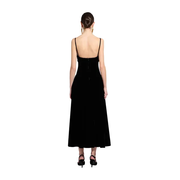Zuhair Murad Velvet Midi Dress - Dresses - Lebanese Haute Couture and Evening Gowns at Coveti