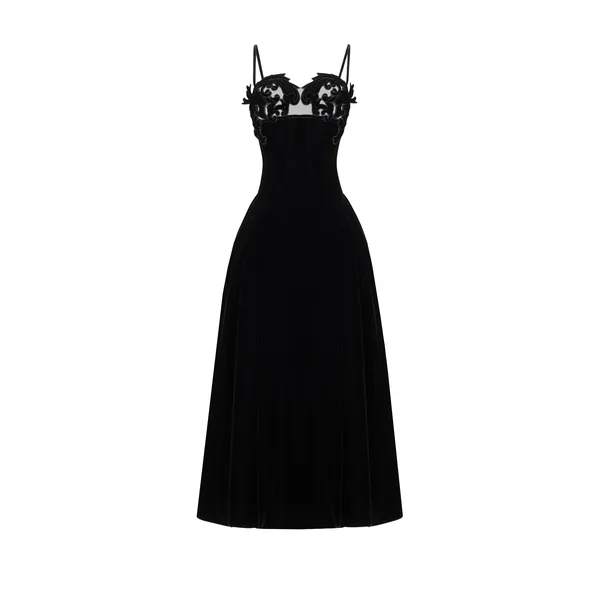 Velvet Midi Dress