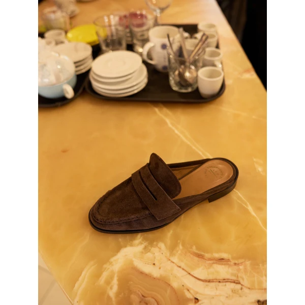 Brown ATP Atelier slip on loafers