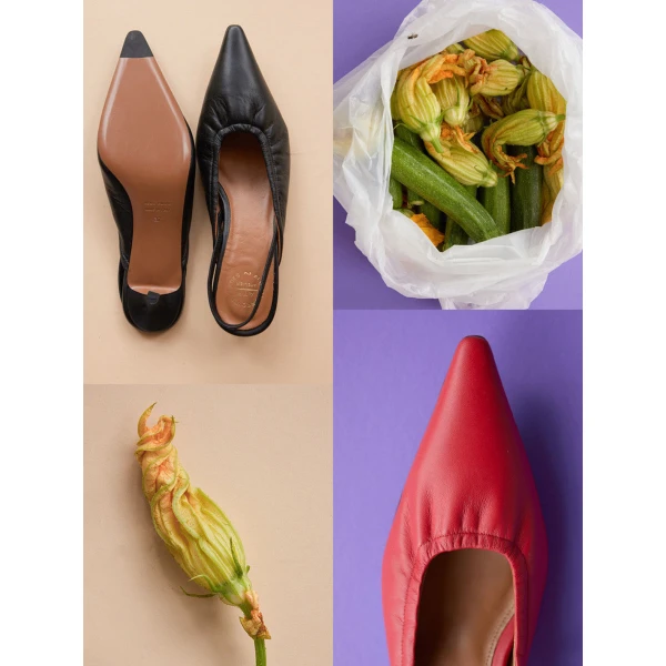 Black ATP Atelier slingbacks