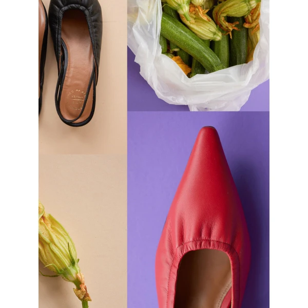 Red ATP Atelier slingbacks