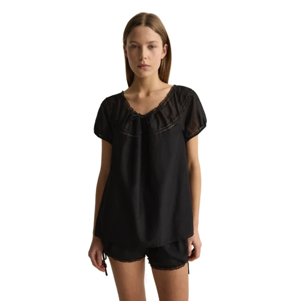 Posse Estelle Blouse in Black, Tops in Black, view 2