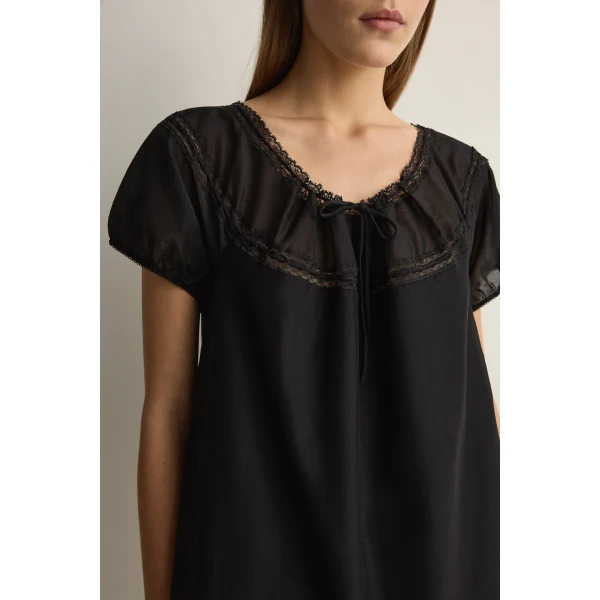 Posse Estelle Blouse in Black, Tops in Black, view 3