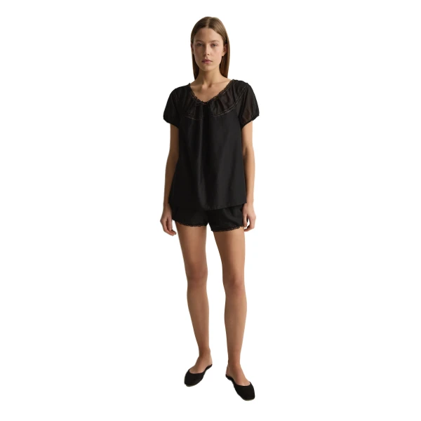 Posse Estelle Blouse in Black, Tops in Black, view 4