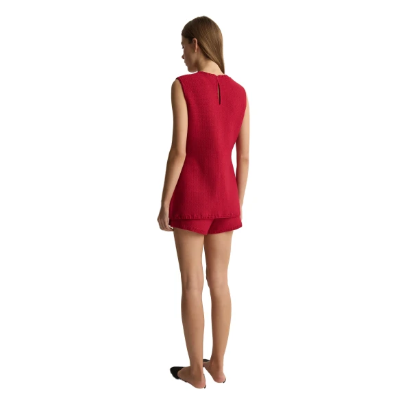 Posse Harlan Vest in Red, Tops in Red, view 5
