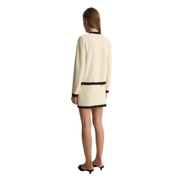 Posse Hattie Jacket in Cream Black, Jackets in Multicolour, view 5