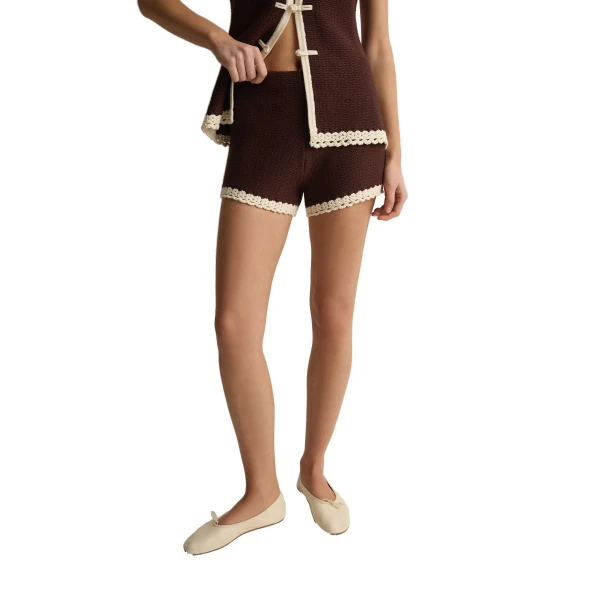 Posse Hattie Short in Chocolate Cream, Shorts in Multicolour, view 3