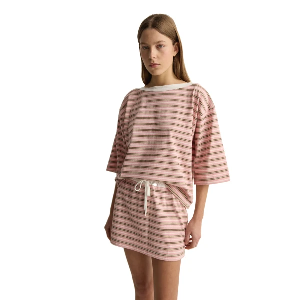 Posse Maddie Top in Choc Pink, Tops in Multicolour, view 2