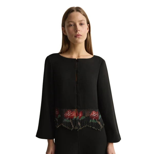 Posse Rosanna Blouse in Black, Tops in Black, view 2