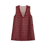 Posse Sofia Mini Dress in Wine, Dresses in Red