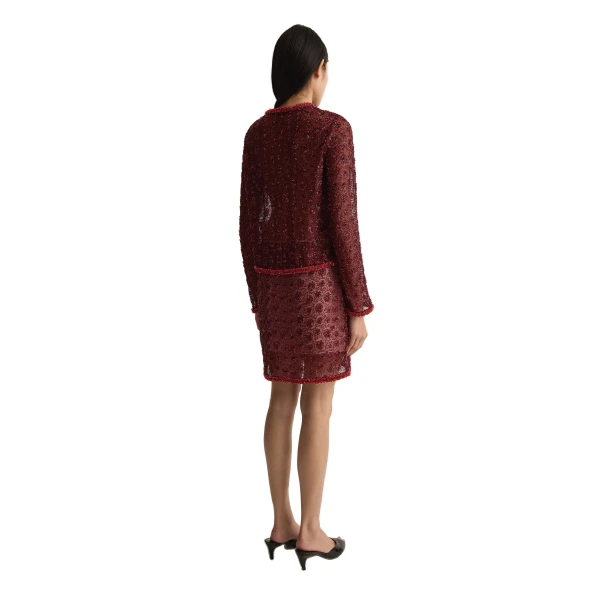 Posse Sofia Top in Wine, Tops in Red, view 6