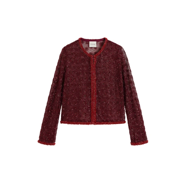 Posse Sofia Top in Wine, Tops in Red