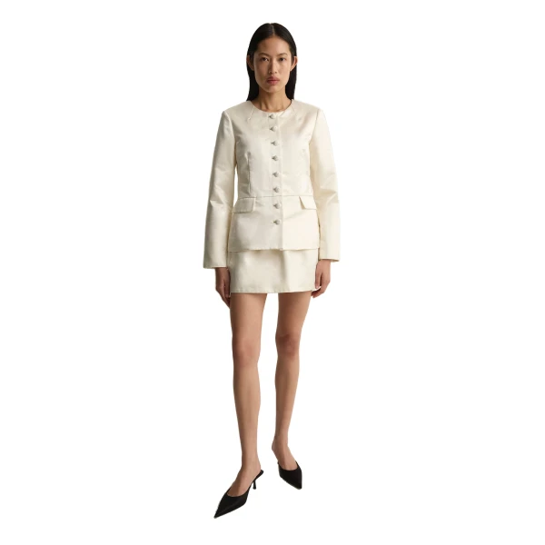 Posse Verity Jacket in Cream, Jackets in Ivory, view 4
