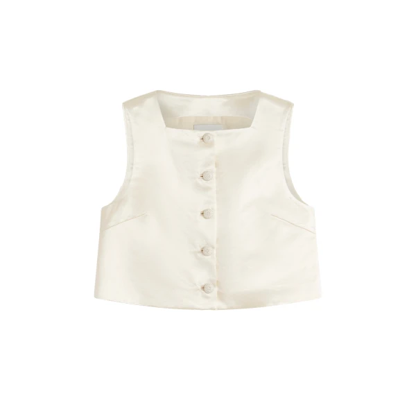 Posse Verity Top in Cream, Tops in Ivory