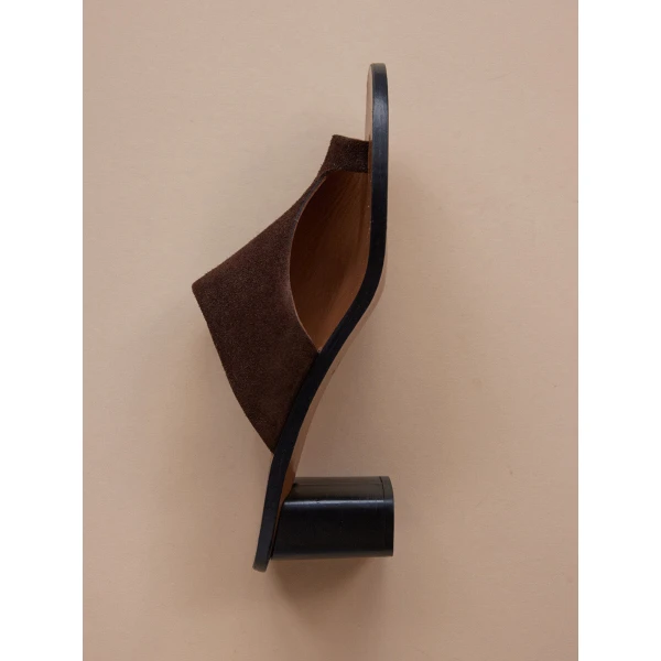 Brown ATP Atelier cutout heeled sandals