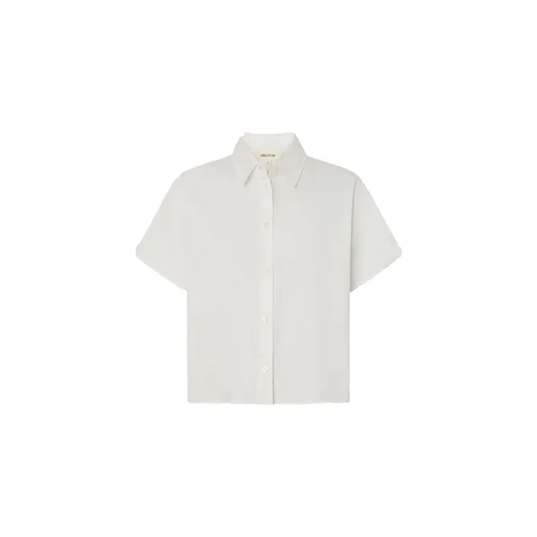 Short Sleeve Poplin Shirt White