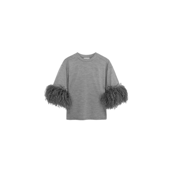 Teodora T-Shirt in Light Grey