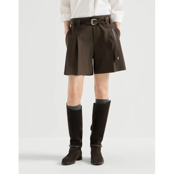 Wool formal shorts