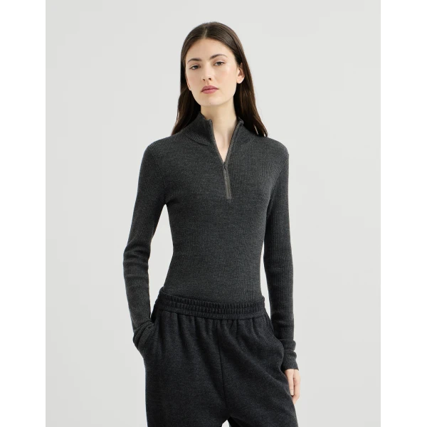 Virgin wool and cashmere sweater