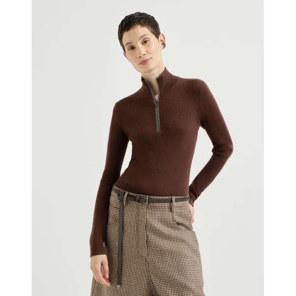Virgin wool and cashmere sweater
