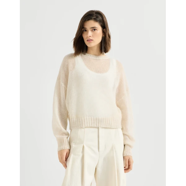 Mohair and wool sweater